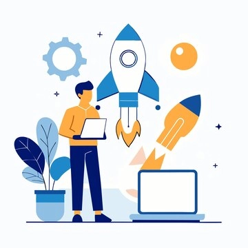 Digital marketing journey: growing a business startup with online strategies.