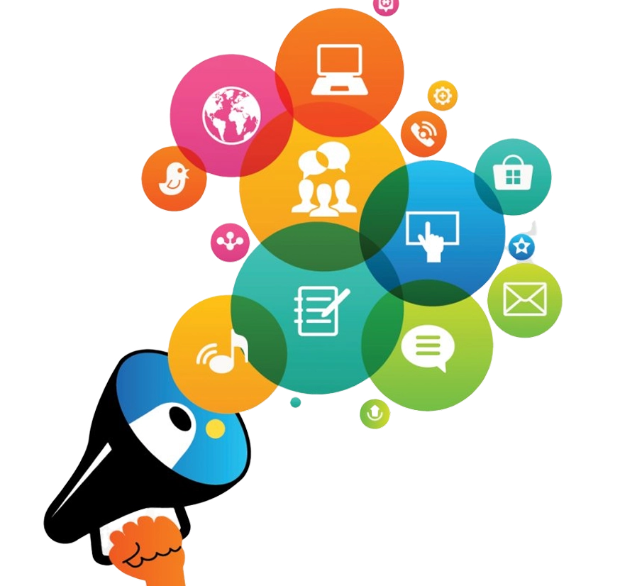 graphical representation of social media platforms symbolising what makes a successful digital marketer